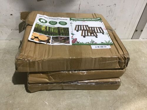 Lot of (3) Rolling Plant Stands - Lot 675
