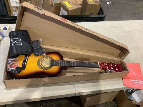 Kids Acoustic Guitar Beginner Starter Kit with Carrying Case - 30in - Lot 1180