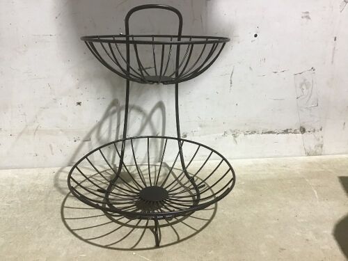 2 Tier Fruit Basket  - Lot 498