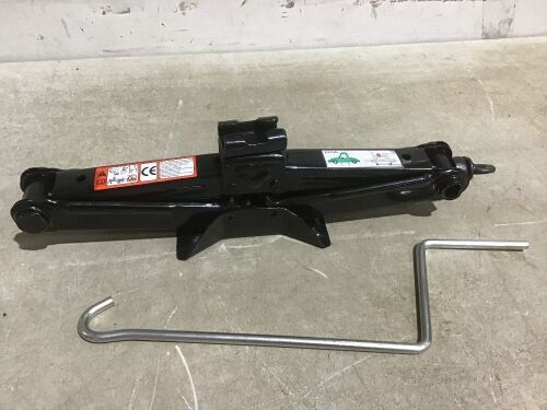 Scissor Jack Lift with Crank Handle 2 Ton Max - Lot 845