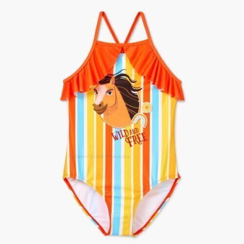 Case of (12) Kids Spirit Wild and Free One Piece Swimsuit, Small - Lot 493
