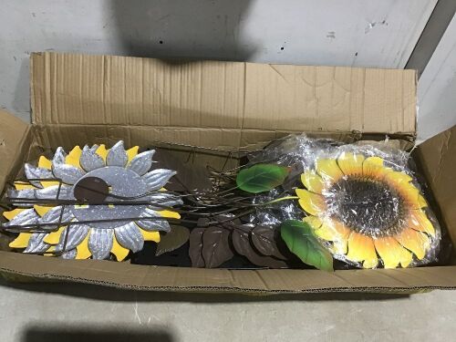 Case of (14) Sunflower Garden Stakes  - Lot 725