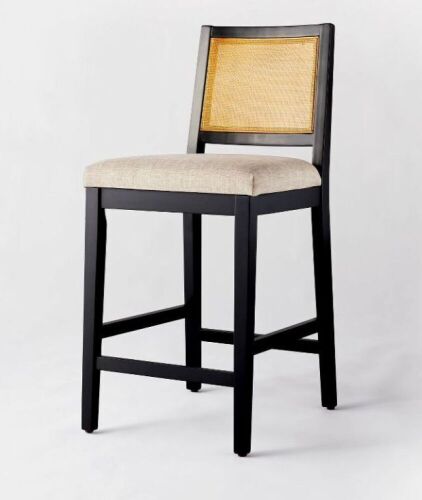 Oak Park Cane Counter Height Barstool - Lot 429