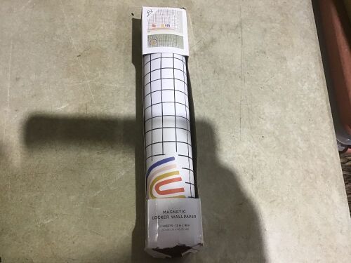 Case of (12) Magnetic Locker Wallpaper Grid, 2 Sheets, 12" x 18"  - Lot 635