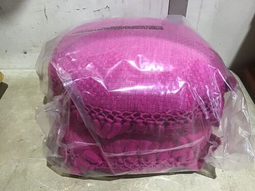 Case of (2) Round Pink Throw Pillows, 16"  - Lot 408