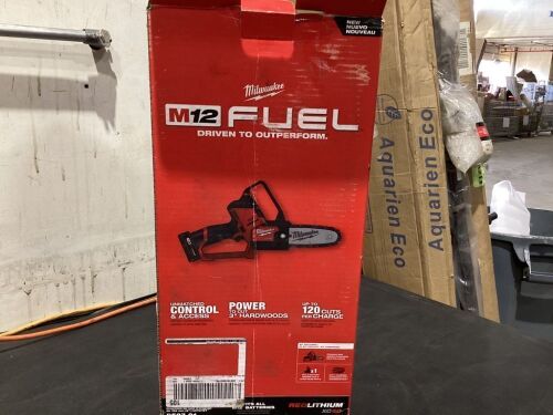 Milwakee M12 FUEL 12-Volt Lithium-Ion Brushless Cordless 6 in. HATCHET Pruning Saw - No Battery - Lot 449