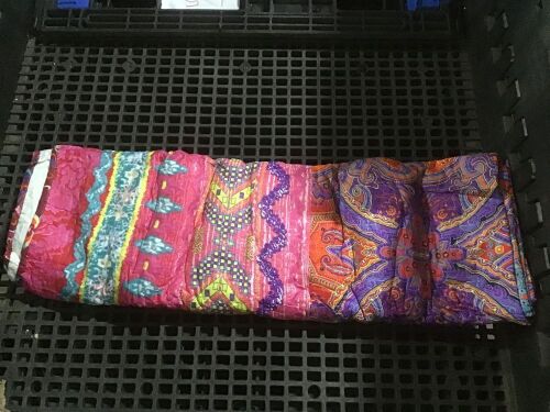 Patterened Quilt, Unknown Size  - Lot 857