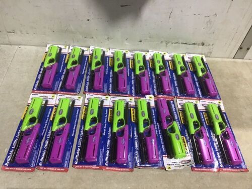 Lot of (16) Kinsford Refillable Utility Lighters, 2 Pack  - Lot 228