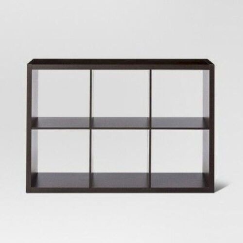 13" 6 Cube Organizer Shelf Espresso - Lot 105