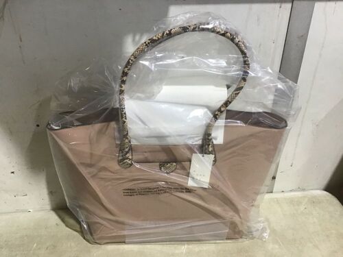Case of (6) Brown Clay Handbag with Snake Print Handles - Lot 421