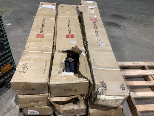 Lot of (9) Unispected Cantilever Patio Umbrellas  - Lot 592