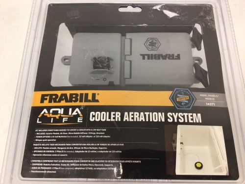 Frabill Aqua-Life Cooler Aeration System, E-Commerce Return, Untested, Sold as is - Lot 15