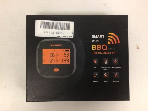 Smart Wifi BBQ Thermometer, Appears New, Sold as is - Lot 84