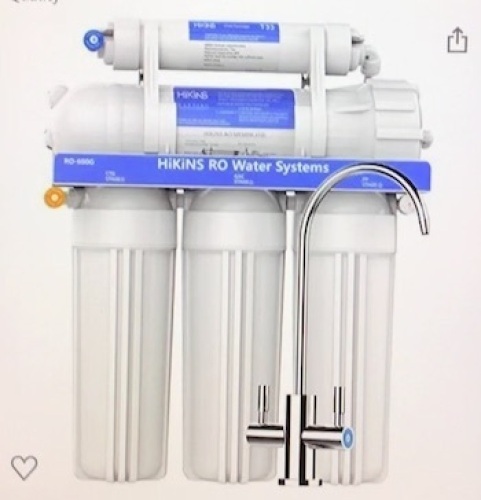 Hikins 600G Reverse Osmosis Water Filtration System, Appears New, Sold as is - Lot 87