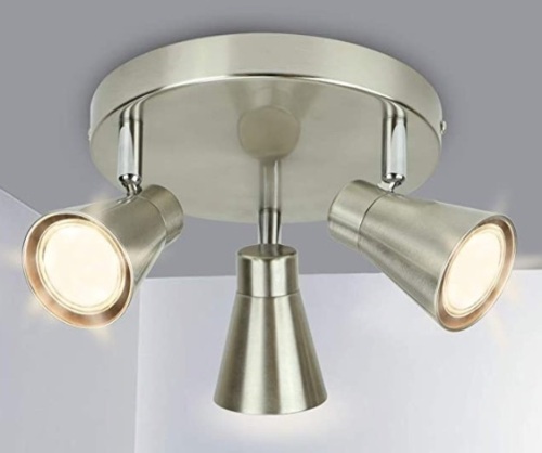3 Light Round Ceiling Spotlight Fixture, Appears New, Sold as is - Lot 94
