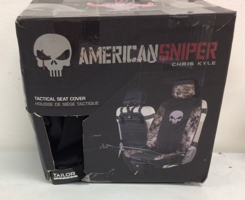 American Sniper Chris Kyle Tactical Seat Cover, E-Commerce Return, Sold as is - Lot 110