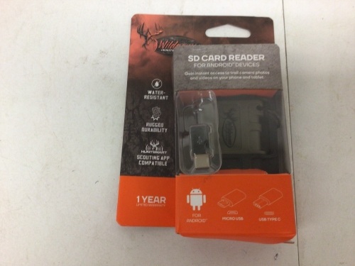 WildGame SD Card Reader (for android devices), E-Commerce Return, Untested - Lot 148