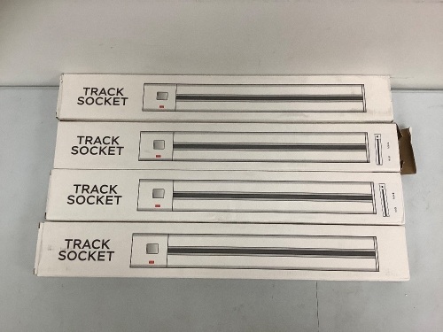 Lot of (4) Track Sockets, Appears New - Lot 453