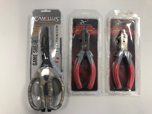 Lot of (2) Nocking Pliers and One Game Shear, E-Commerce Return, SOLD AS IS  - Lot 416