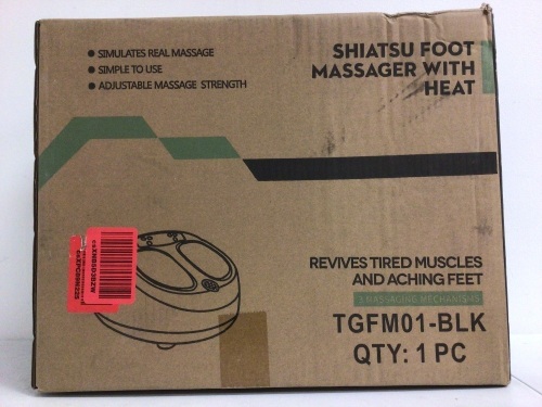 Shiatsu Foot Massager With Heat, Appears New, Untested, Sold as is - Lot 35