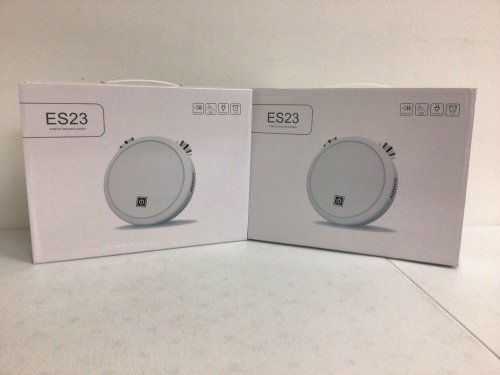 Lot of (2) ES23 Robotic Vacuum Cleaner, E-Commerce Return, Untested, Needs Cleaned, Sold as is - Lot 292