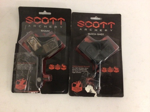 Lot of (2) Scott Archery Bow Releases, E-Commerce Return, Untested, Sold as is - Lot 323