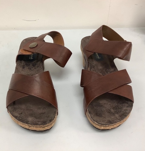 Natural Reflection Wedge Sandals, Size 9, E-Comm Return - Lot 479