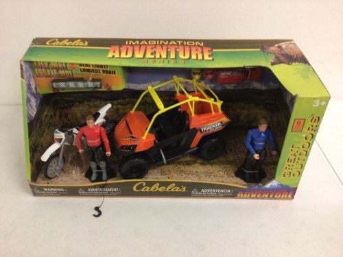 Imagination Adventure LED Side-by-Side Play Set for Kids, E-Commerce Return, Dirt Bike is Broken, Sold as is - Lot 251