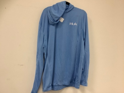 HUK Long Sleeve Hooded Shirt, Size XL, E-Comm Return - Lot 295