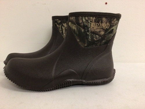 RedHead Mens Rubber Boots, 12, E-Commerce Return, Ripped Back Seam, Sold as is - Lot 320