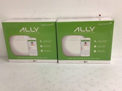 Lot of (2) Ally Whole Home Smart WiFi Router, Appears new, Sold as is - Lot 516