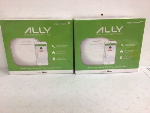 Lot of (2) Ally Whole Home Smart WiFi Router, Appears New, Sold as is - Lot 525