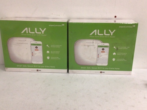 Lot of (2) Ally Whole Home Smart WiFi Router, Appears new, Sold as is - Lot 535