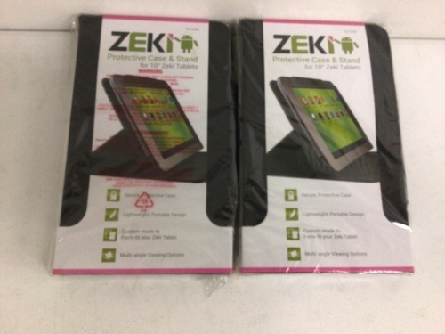 Lot of (10) Zeki Case/Stand for 10" Zeki Tablet, Appears New, Sold as is - Lot 488
