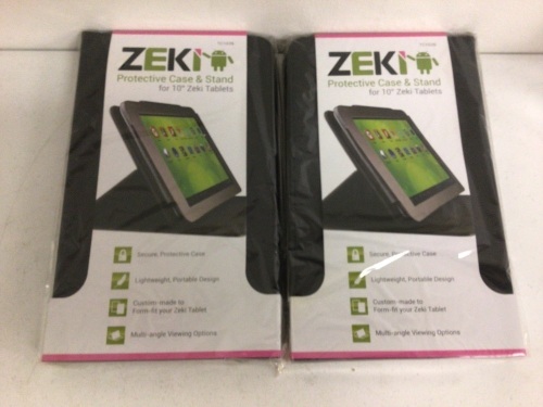 Lot of (6) Zeki Case/Stand for 10" Zeki Tablet, Appears New, Sold as is - Lot 506