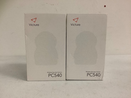 Lot of (2) Victure Security Cameras, E-Comm Return - Lot 378