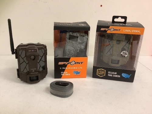 Lot of (3) Assorted Trail Cams, E-Comm Return - Lot 338