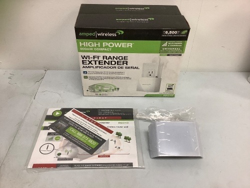 Lot of (2) High Power WiFi Range Extender, Appears new, Powers up, Sold as is - Lot 424