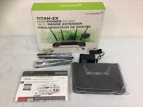 High Power WiFi Range Extender, Appears New, Untested, Sold as is - Lot 360