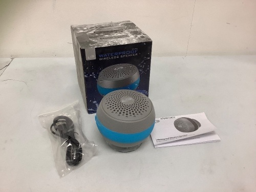 Waterproof Wireless Speaker, Appears New, Sold as is - Lot 385