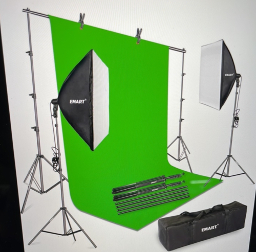 Emart Green Screen Kit, New - Lot 396