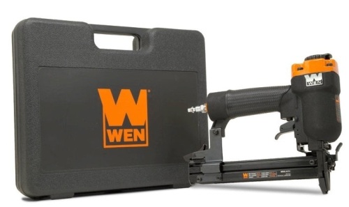 WEN 61711 18-Gauge 3/8-Inch to 1-Inch Air-Powered 1/4-Inch Narrow Crown Pneumatic Stapler - Lot 155