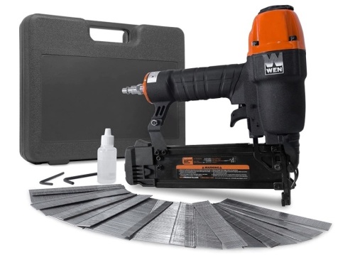 WEN 61723K 18-Gauge 3/8-Inch to 2-Inch Brad Nailer with Carrying Case and 2000 Nails - Lot 156