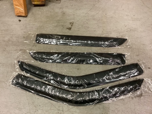 Deebior 4pcs Tape On, In-Channel Window Visors - Lot 184