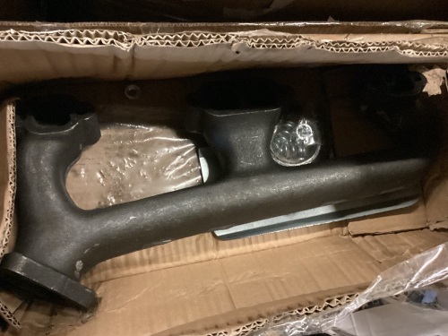 Left Side Exhaust Manifold w/ Heat Shield For Chevy GMC Pickup Truck SUV 674-157, May Be Missing Hardware - Lot 385