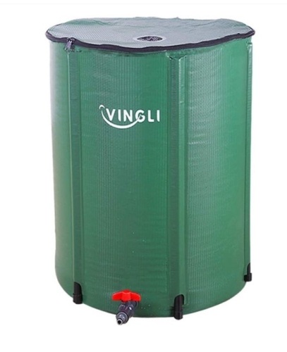 66 Gallon Collapsible Rain Barrel, May Be Missing Hardware - Lot 399