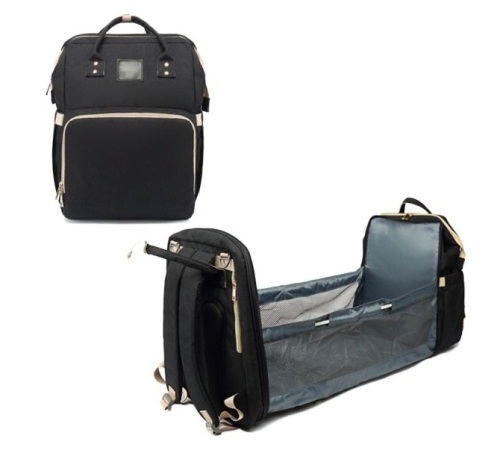 3 in 1 Travel Bassinet, Diaper Changing Station, Diaper Bag - Lot 832