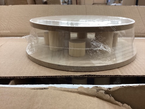 12 Sets (2/Set) Round Wooden Risers - Lot 125