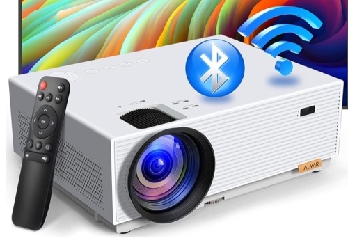Native 1080P Full HD Projector with 120" Screen & Remote - Lot 10