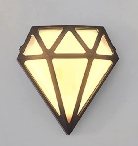 Diamond Shaped Outdoor Wall Lamp - Lot 117